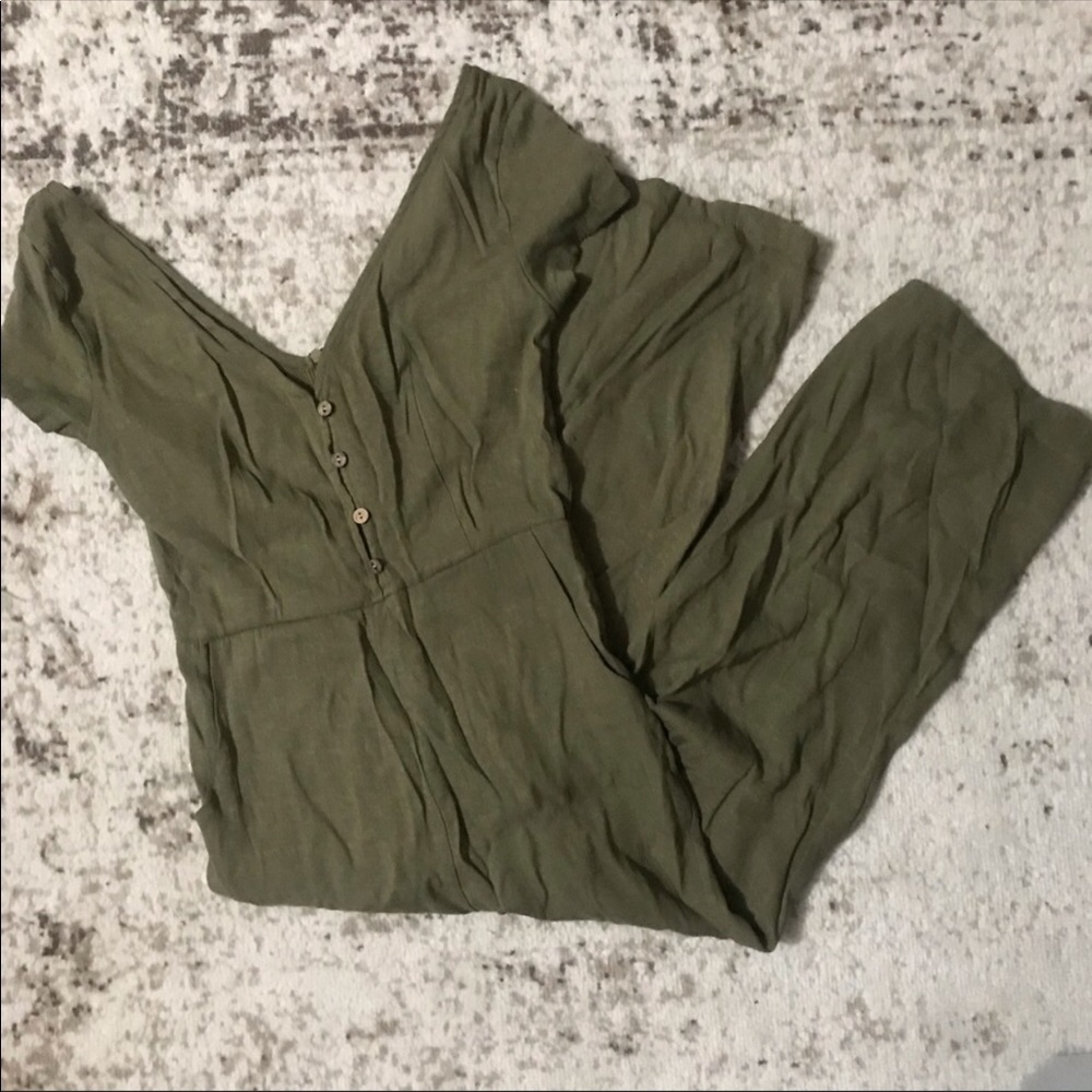 ••Olive Green Jumpsuit